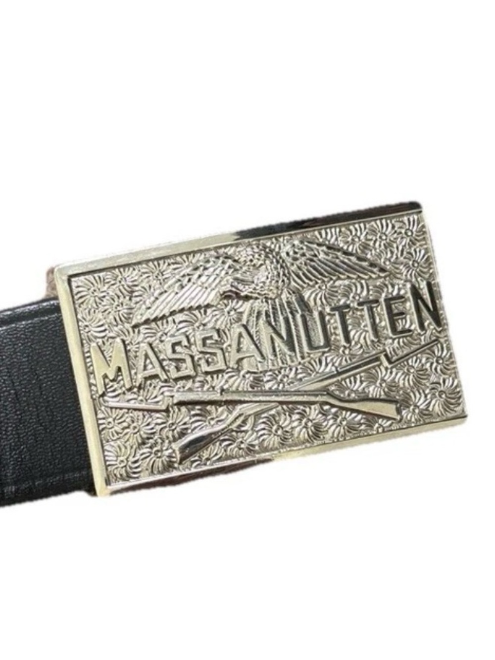 Vintage Massanutten MilitaryAcademy Mens Belt Buckle PewterAnd Silver Tone
